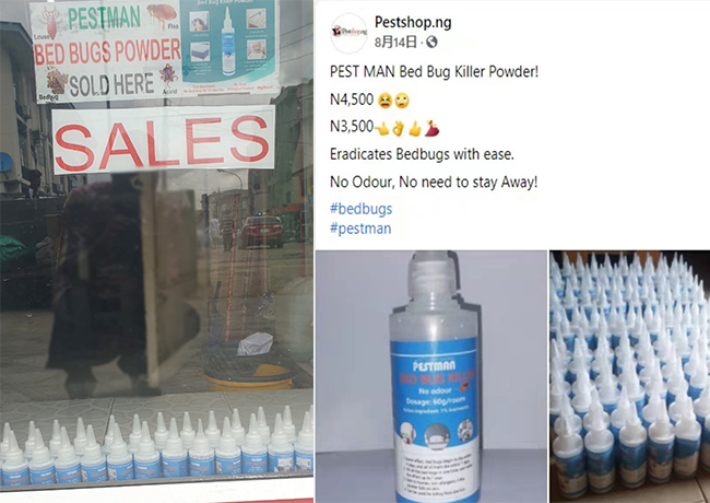 PESTMAN Bed Bug Powder Is Well Received In Nigeria