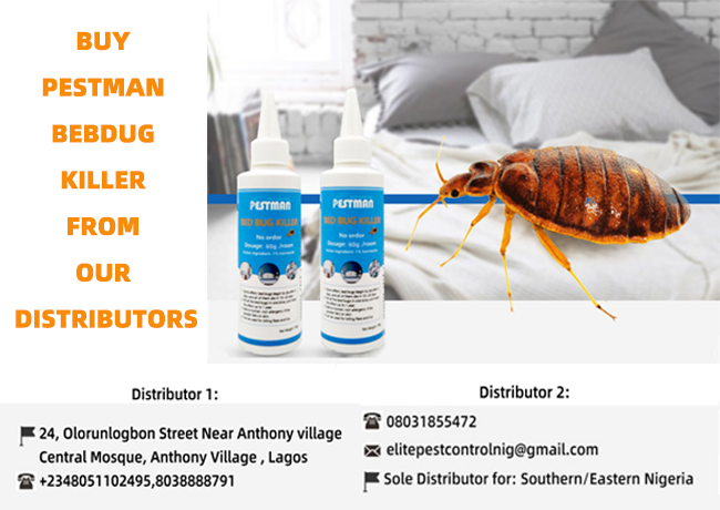 PESTMAN Bed Bug Powder Is Well Received In Nigeria