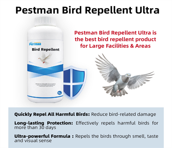 Pestman Bird Repellent Ultra – Global Delivery to Your Door – The best bird repellent product for Large Facilities & Areas