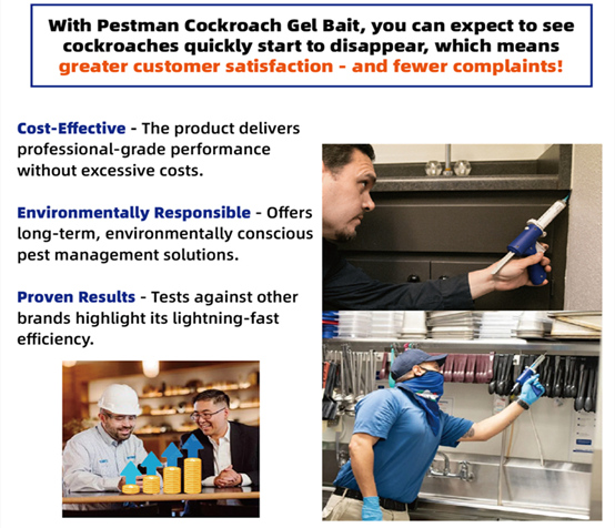 Pestman Cockroach Gel Bait (30g*4)- Global Delivery to Your Door – Supply for Pest Control Companies, Wholesalers, Online Sellers, Distributors and Retailers