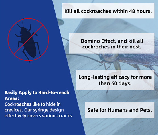 Pestman Cockroach Gel Bait (30g*4)- Global Delivery to Your Door – Supply for Pest Control Companies, Wholesalers, Online Sellers, Distributors and Retailers